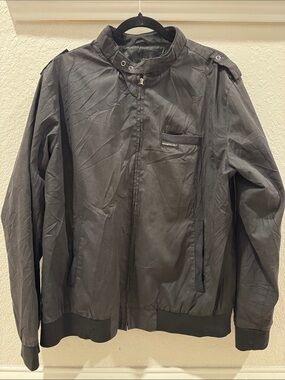 Urban Renewal “Members Only” Black Lightweight Zip-Front Jacket